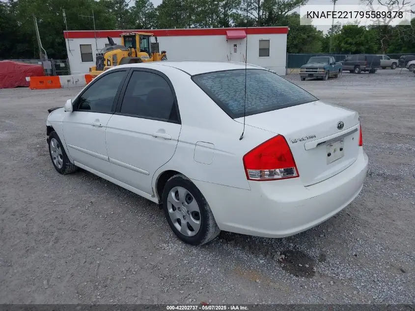 2009 Kia Spectra Ex VIN: KNAFE221795589378 Lot: 42202737