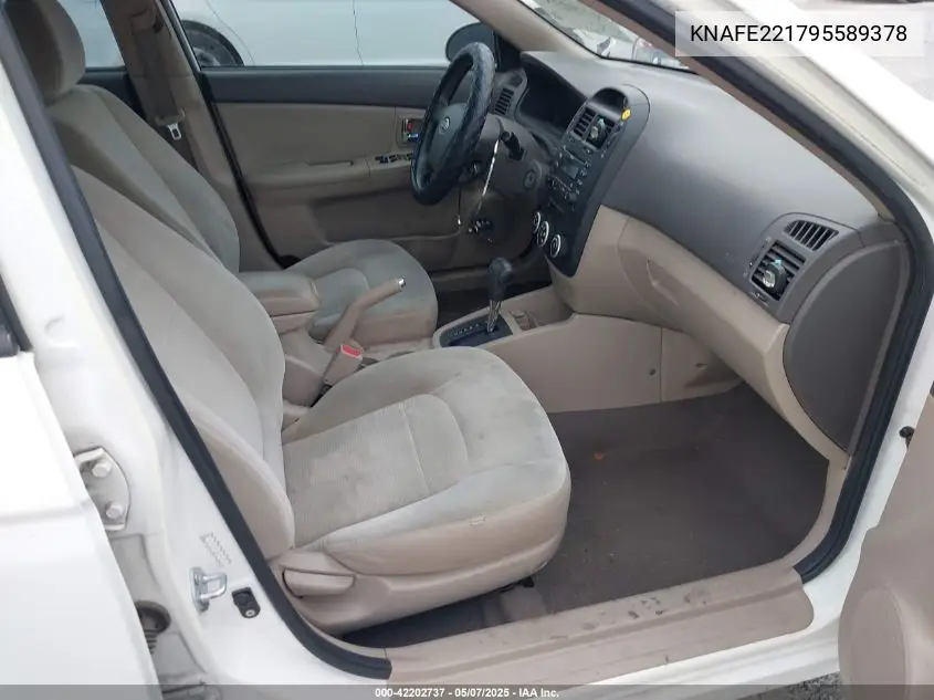 2009 Kia Spectra Ex VIN: KNAFE221795589378 Lot: 42202737