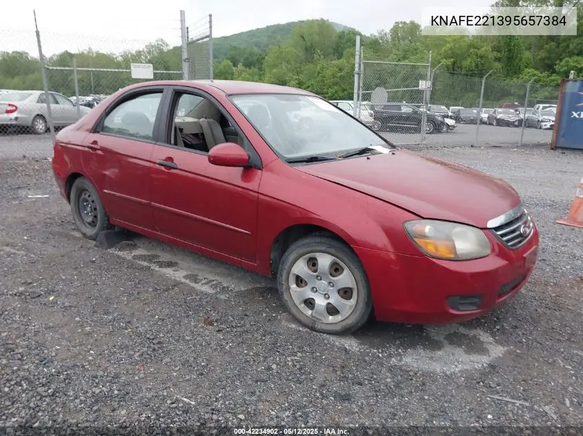 2009 Kia Spectra Ex VIN: KNAFE221395657384 Lot: 42234902