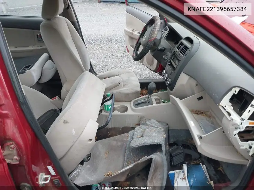 2009 Kia Spectra Ex VIN: KNAFE221395657384 Lot: 42234902