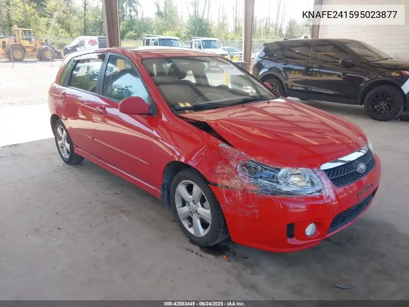 2009 Kia Spectra5 Sx VIN: KNAFE241595023877 Lot: 42583449
