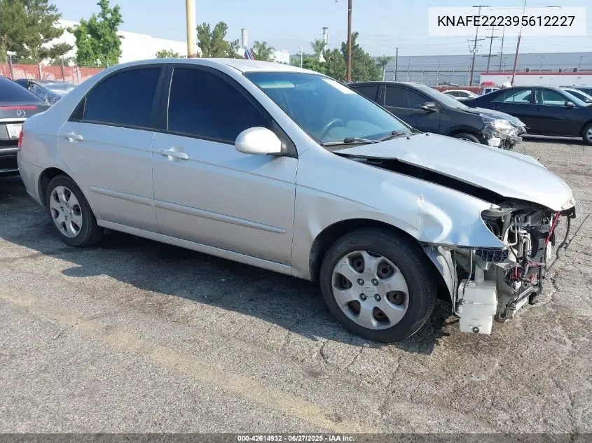 2009 Kia Spectra Ex VIN: KNAFE222395612227 Lot: 42614932