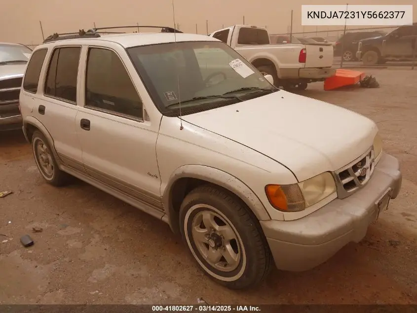 2000 Kia Sportage Ex VIN: KNDJA7231Y5662377 Lot: 41802627