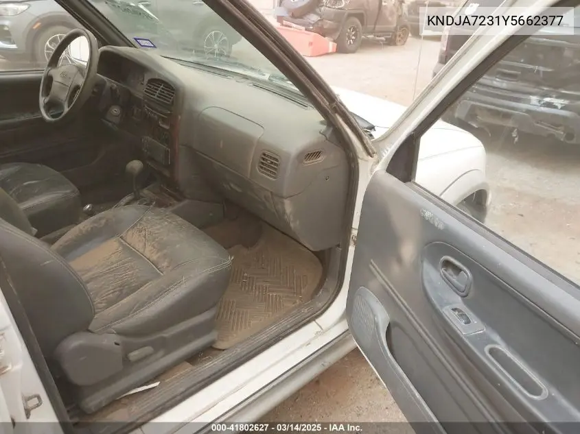 2000 Kia Sportage Ex VIN: KNDJA7231Y5662377 Lot: 41802627