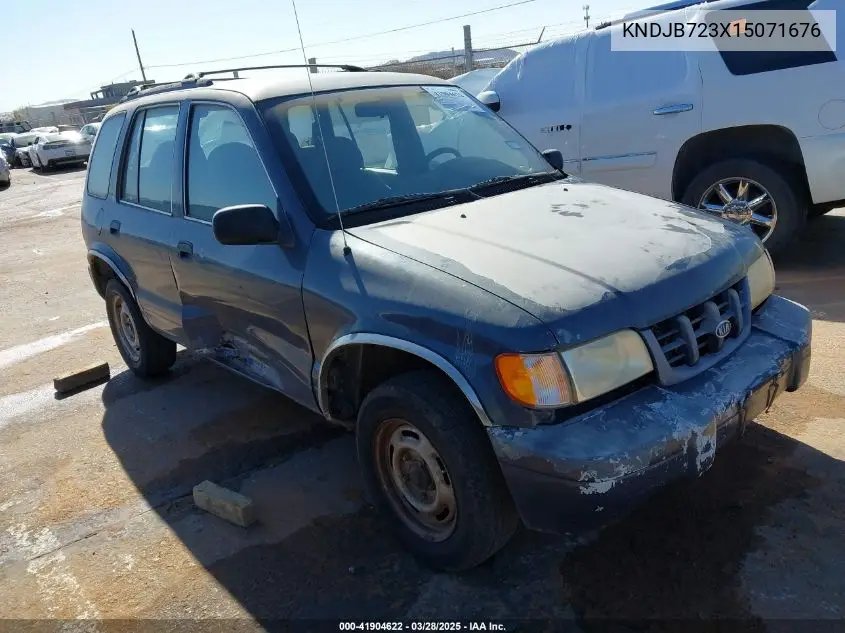 2001 Kia Sportage Ex/Limited VIN: KNDJB723X15071676 Lot: 41904622