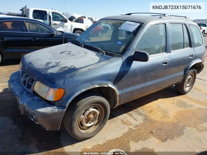 2001 Kia Sportage Ex/Limited VIN: KNDJB723X15071676 Lot: 41904622