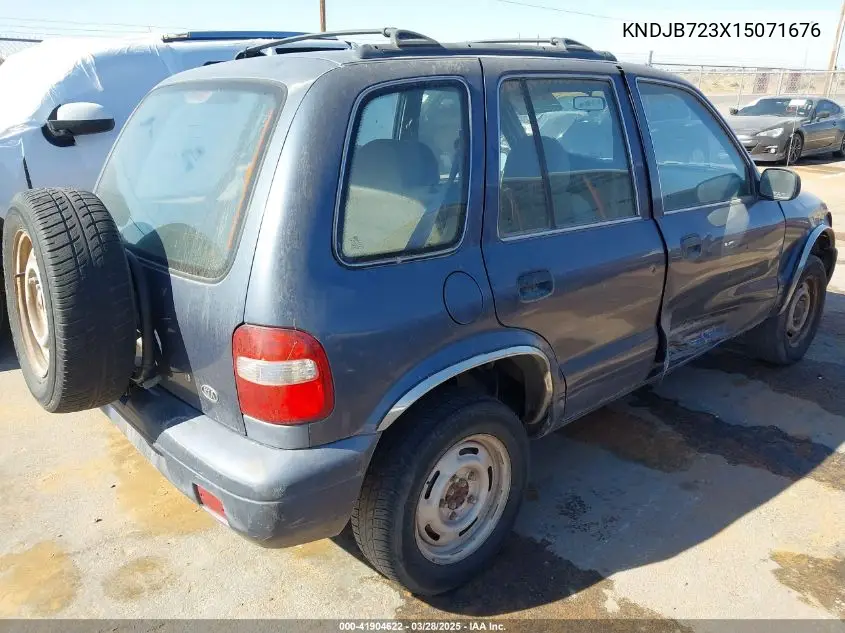 2001 Kia Sportage Ex/Limited VIN: KNDJB723X15071676 Lot: 41904622