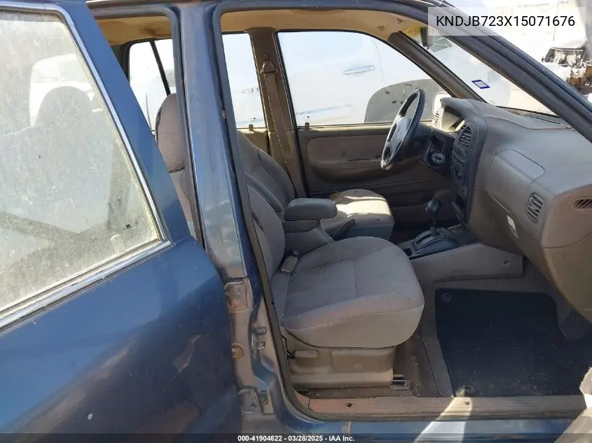 2001 Kia Sportage Ex/Limited VIN: KNDJB723X15071676 Lot: 41904622