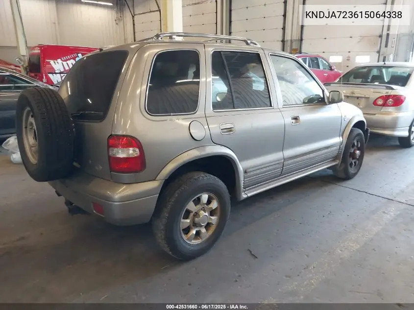 2001 Kia Sportage Ex/Limited VIN: KNDJA723615064338 Lot: 42531660