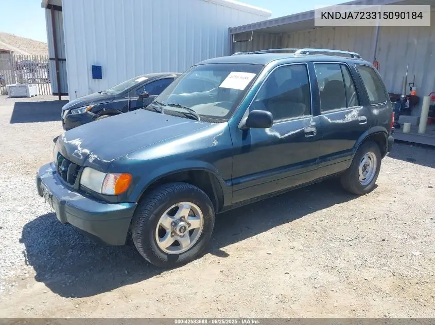 2001 Kia Sportage Ex/Limited VIN: KNDJA723315090184 Lot: 42583688