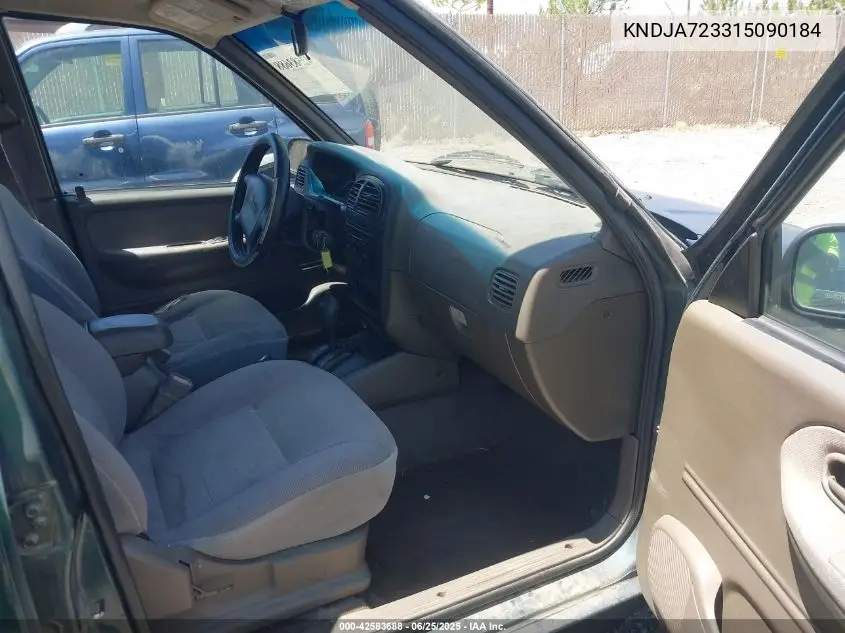 2001 Kia Sportage Ex/Limited VIN: KNDJA723315090184 Lot: 42583688
