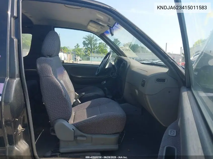 2001 Kia Sportage VIN: KNDJA623415011583 Lot: 42585238