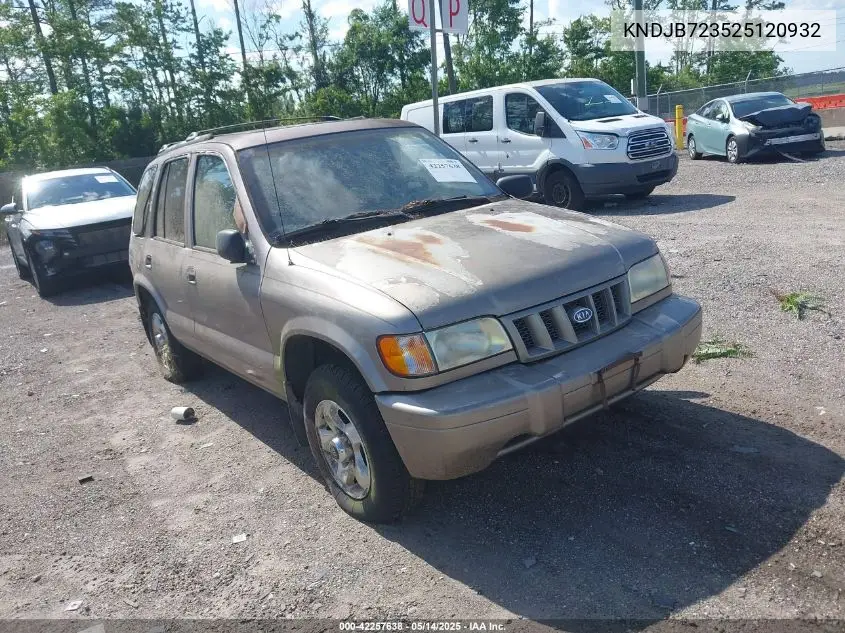 kndjb723525120932 KNDJB723525120932 2002 Kia Sportage