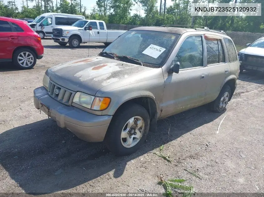 kndjb723525120932 KNDJB723525120932 2002 Kia Sportage