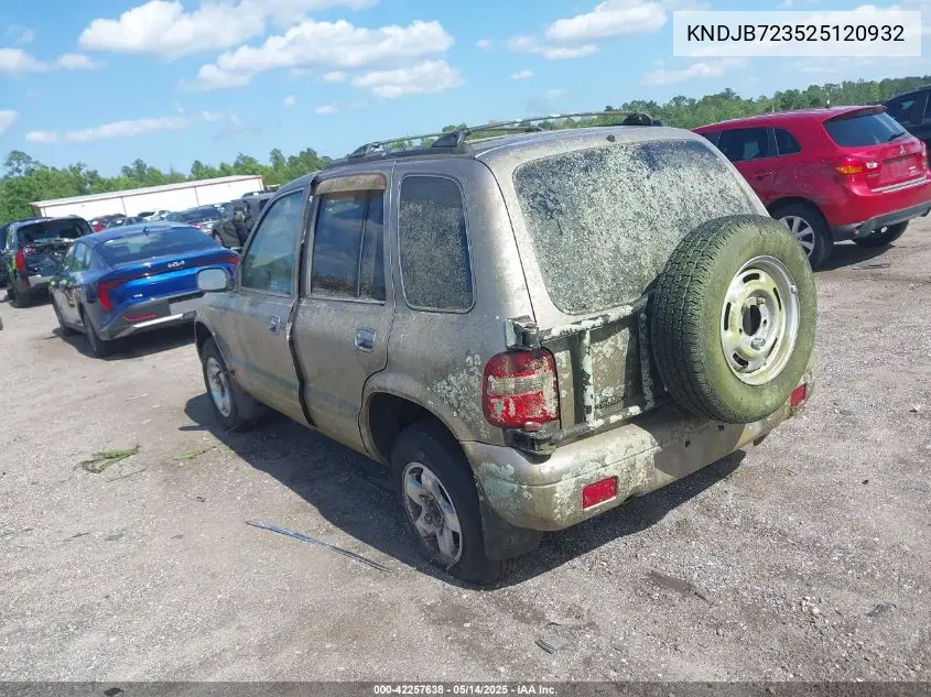 kndjb723525120932 KNDJB723525120932 2002 Kia Sportage