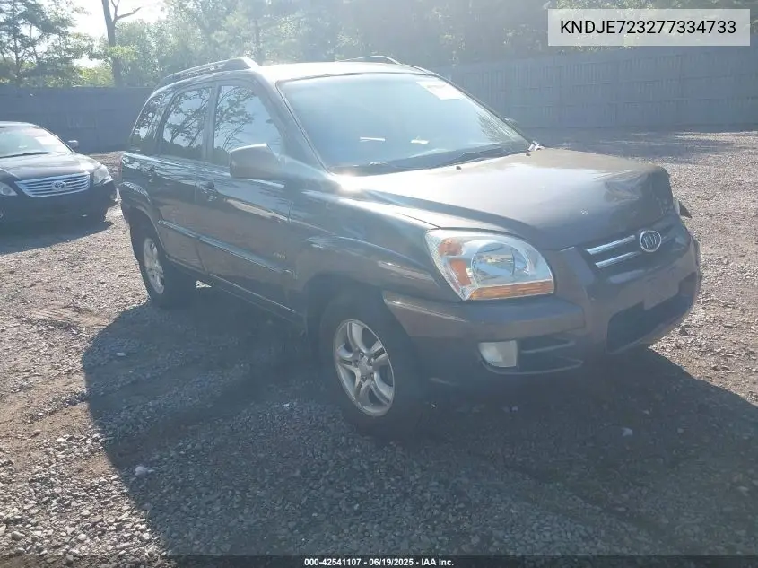 2007 Kia Sportage Ex V6 VIN: KNDJE723277334733 Lot: 42541107
