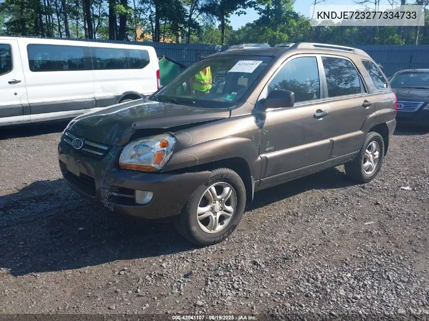 2007 Kia Sportage Ex V6 VIN: KNDJE723277334733 Lot: 42541107