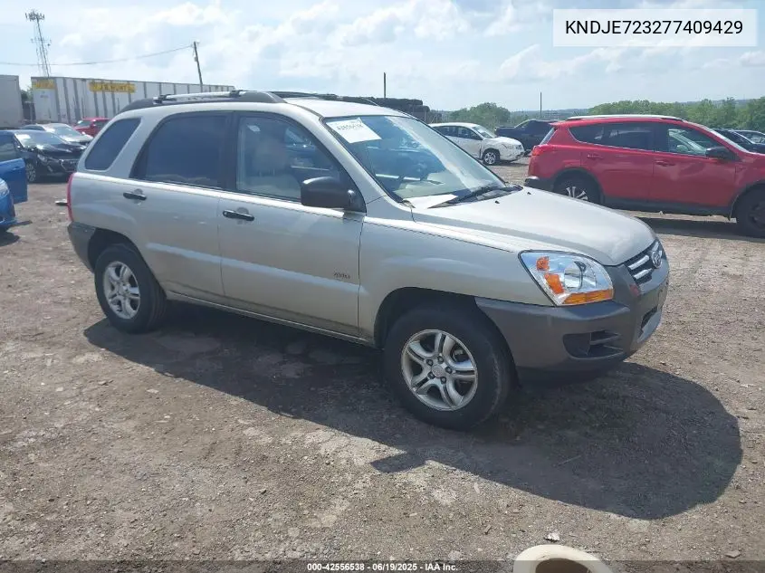2007 Kia Sportage Lx V6 VIN: KNDJE723277409429 Lot: 42556538