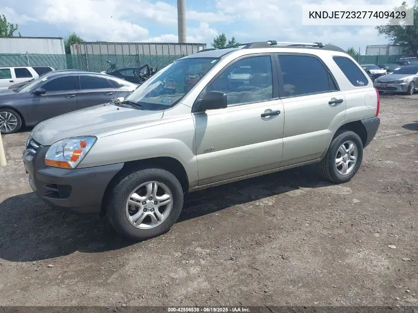 2007 Kia Sportage Lx V6 VIN: KNDJE723277409429 Lot: 42556538