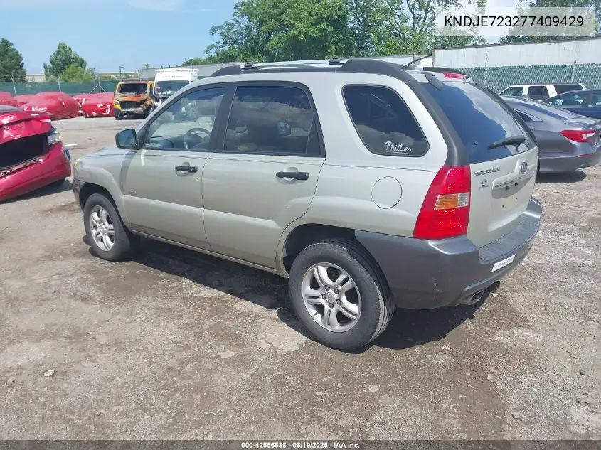 2007 Kia Sportage Lx V6 VIN: KNDJE723277409429 Lot: 42556538