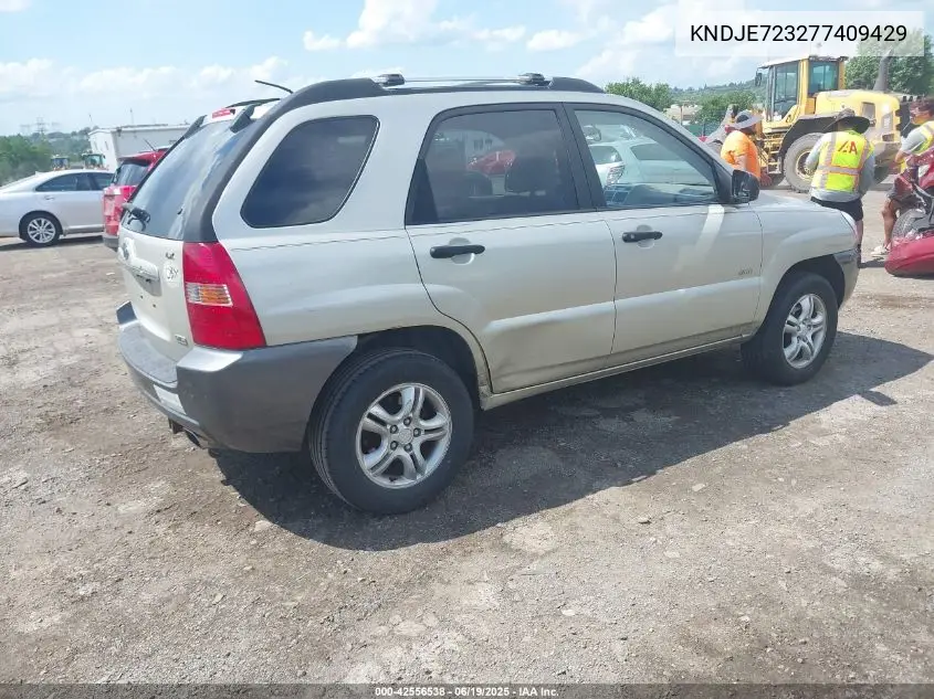 2007 Kia Sportage Lx V6 VIN: KNDJE723277409429 Lot: 42556538