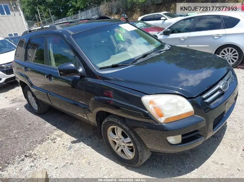 2007 Kia Sportage Ex V6 VIN: KNDJE723177377993 Lot: 42582012