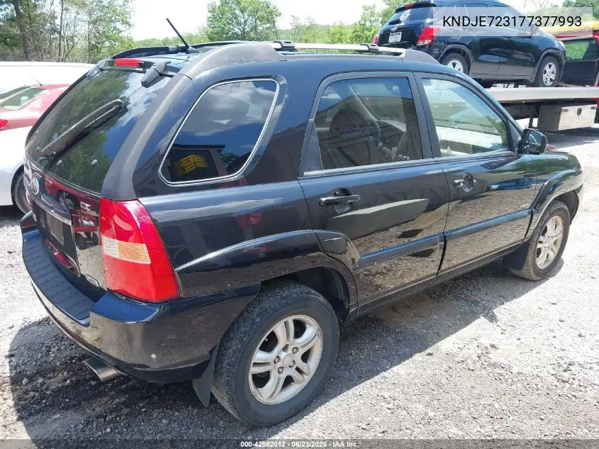 2007 Kia Sportage Ex V6 VIN: KNDJE723177377993 Lot: 42582012