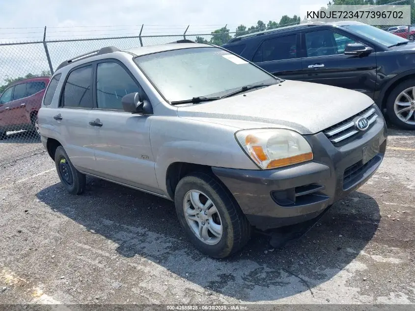2007 Kia Sportage Lx V6 VIN: KNDJE723477396702 Lot: 42585828