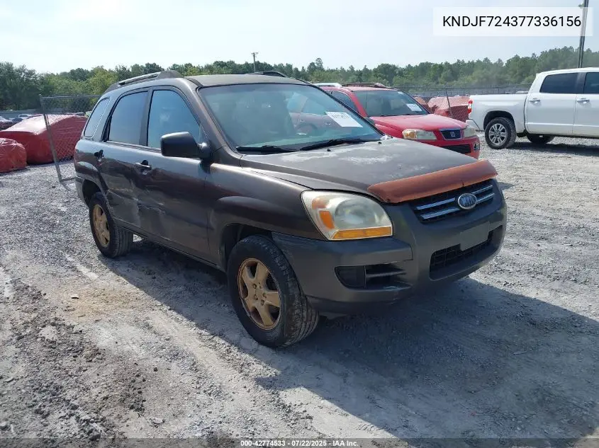 2007 Kia Sportage Lx VIN: KNDJF724377336156 Lot: 42774533