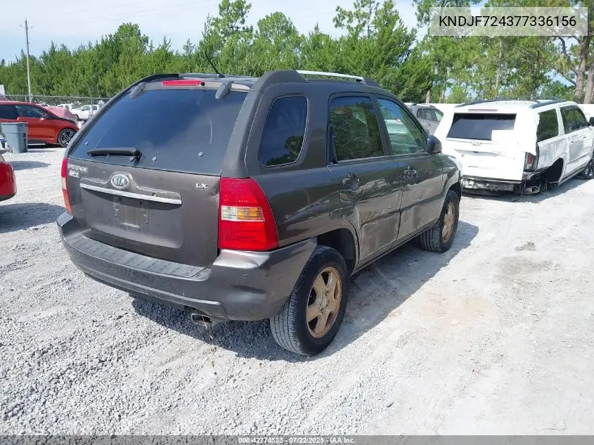 2007 Kia Sportage Lx VIN: KNDJF724377336156 Lot: 42774533