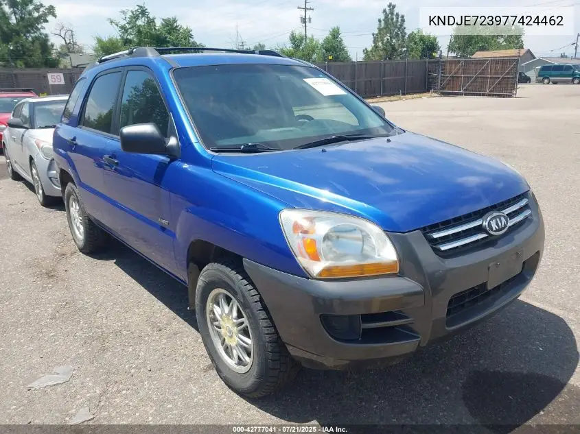 2007 Kia Sportage Ex/Lx VIN: KNDJE723977424462 Lot: 42777041