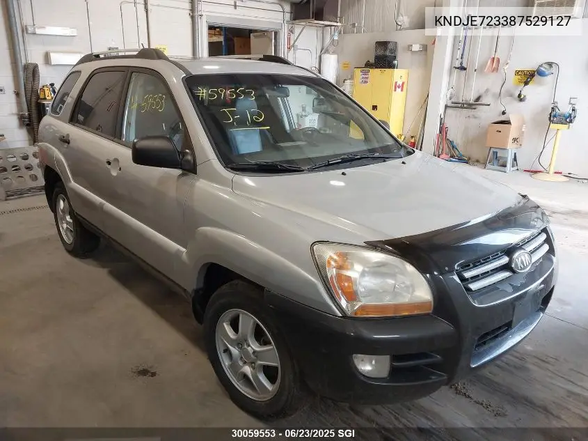 2008 Kia Sportage Ex/Lx VIN: KNDJE723387529127 Lot: 30059553
