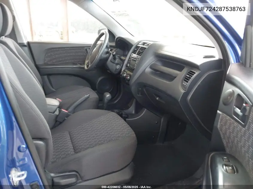 2008 Kia Sportage Lx VIN: KNDJF724287538763 Lot: 42206032