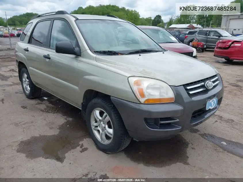 2008 Kia Sportage Lx V6 VIN: KNDJE723687485284 Lot: 42207326
