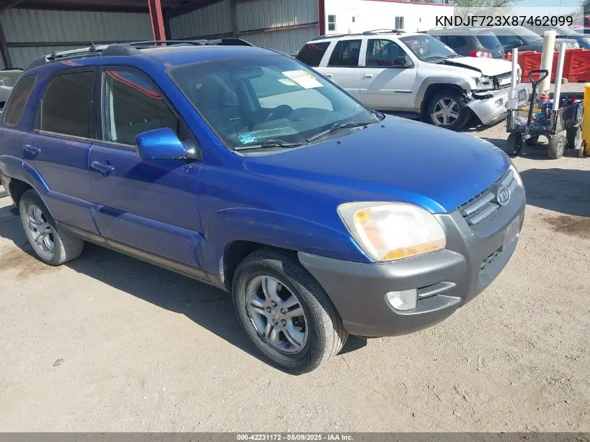 2008 Kia Sportage Ex V6 VIN: KNDJF723X87462099 Lot: 42231172