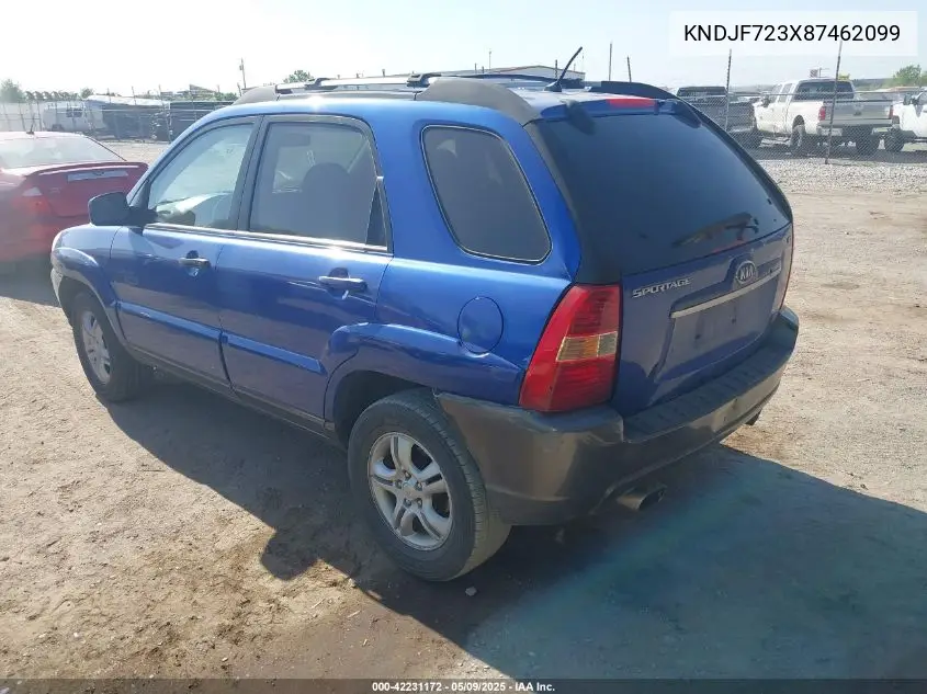 2008 Kia Sportage Ex V6 VIN: KNDJF723X87462099 Lot: 42231172
