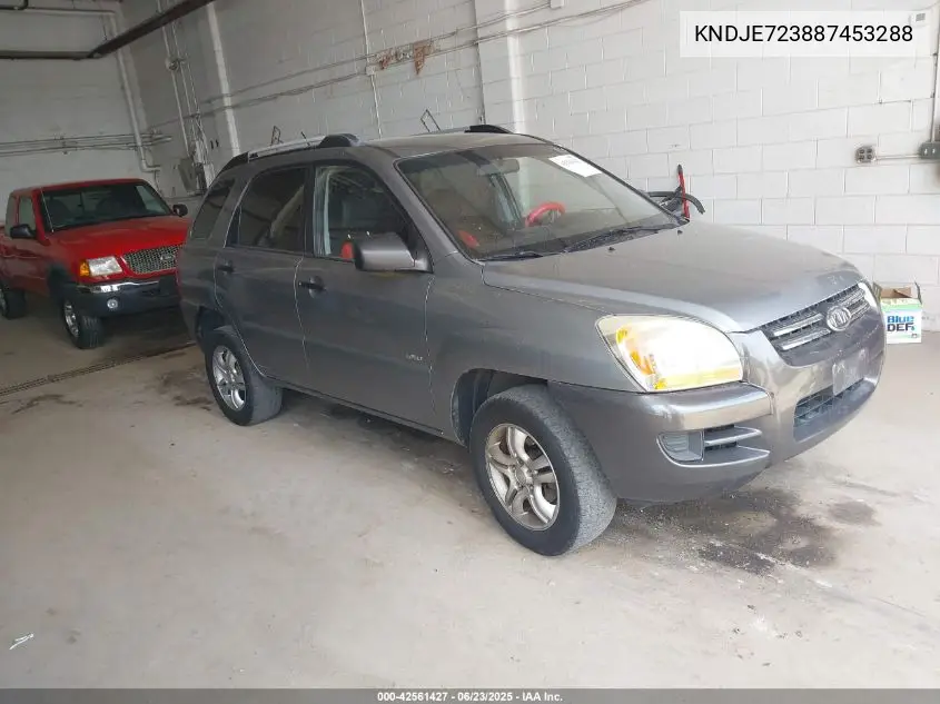 2008 Kia Sportage Lx V6 VIN: KNDJE723887453288 Lot: 42561427