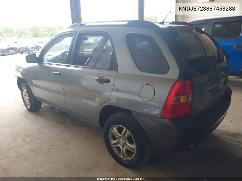 2008 Kia Sportage Lx V6 VIN: KNDJE723887453288 Lot: 42561427