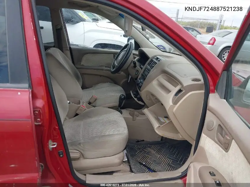 2008 Kia Sportage Lx VIN: KNDJF724887521238 Lot: 42610273