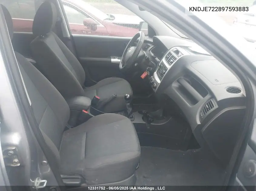 2009 Kia Sportage Lx-Convenience VIN: KNDJE722897593883 Lot: 12331752