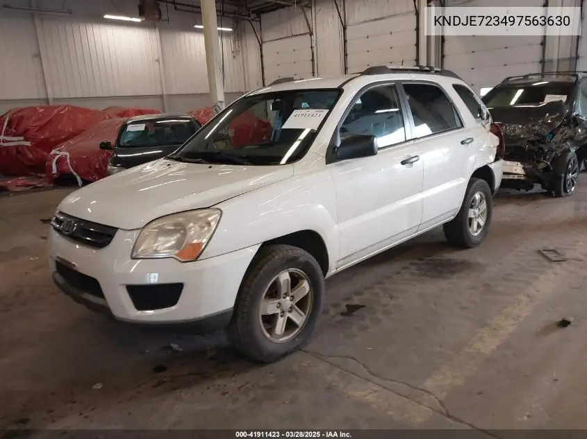 2009 Kia Sportage Lx V6 VIN: KNDJE723497563630 Lot: 41911423