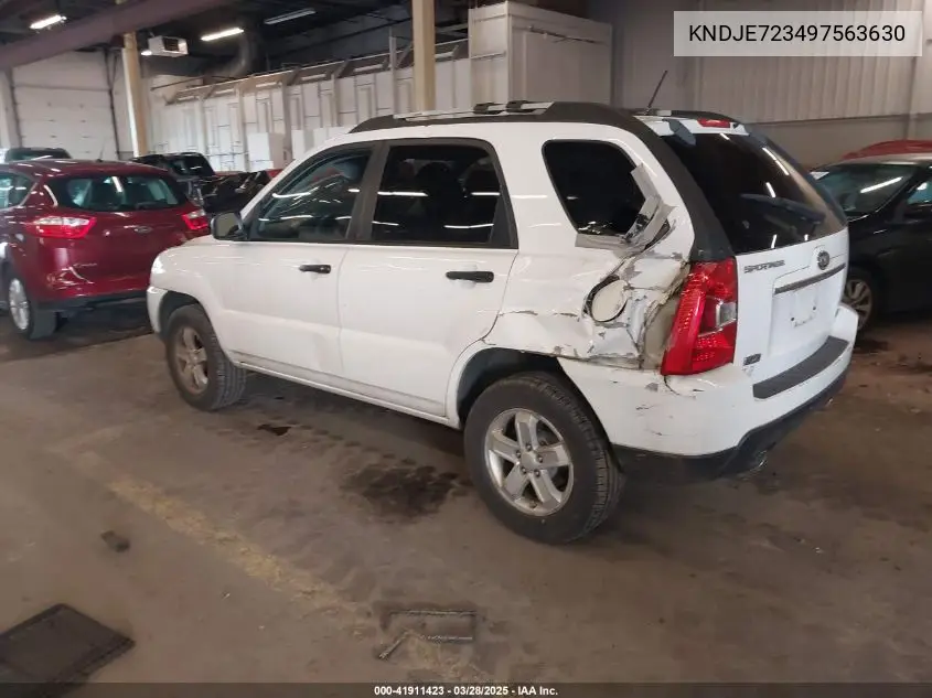 2009 Kia Sportage Lx V6 VIN: KNDJE723497563630 Lot: 41911423