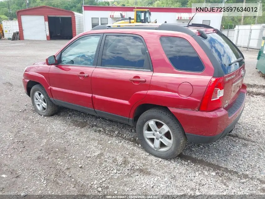 2009 Kia Sportage Ex V6 VIN: KNDJE723597634012 Lot: 42188447