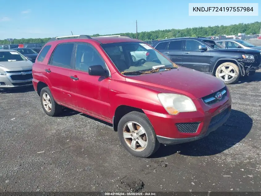 2009 Kia Sportage Lx VIN: KNDJF724197557984 Lot: 42195204