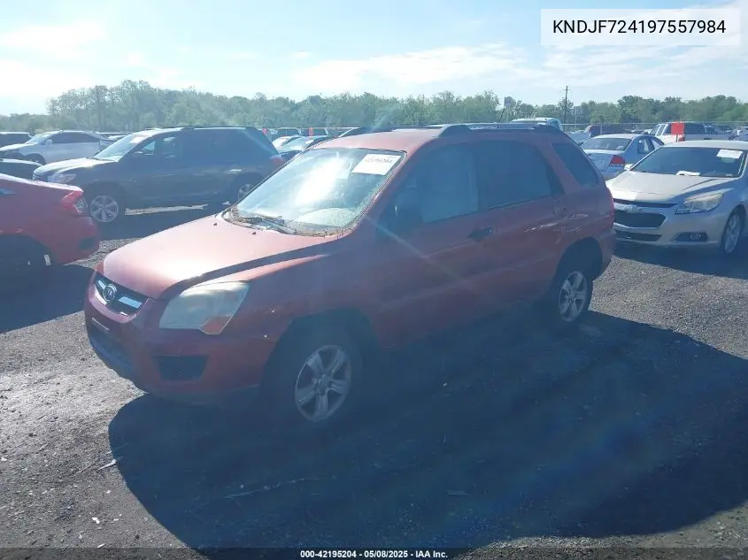 2009 Kia Sportage Lx VIN: KNDJF724197557984 Lot: 42195204