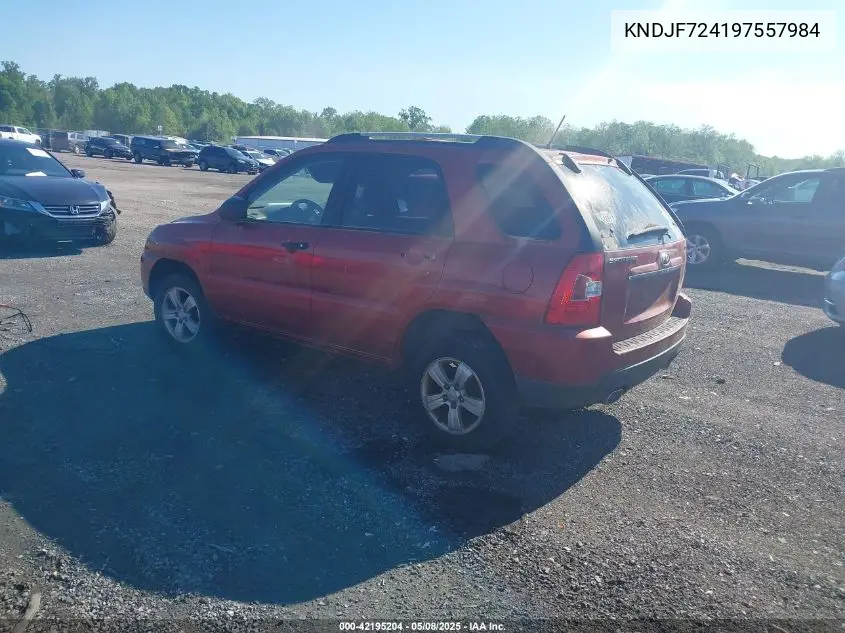 2009 Kia Sportage Lx VIN: KNDJF724197557984 Lot: 42195204