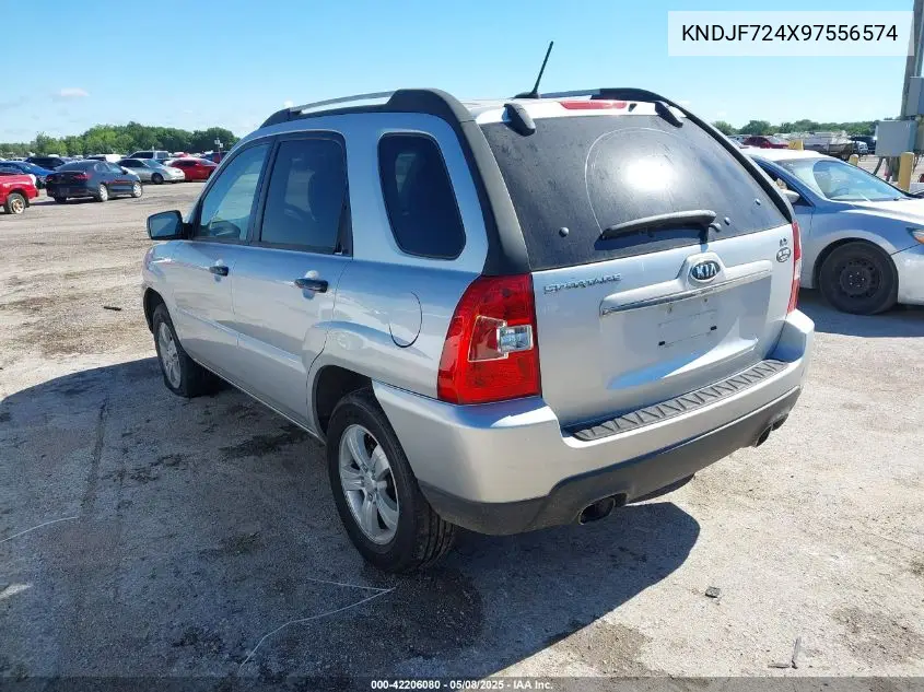 2009 Kia Sportage Lx VIN: KNDJF724X97556574 Lot: 42206080