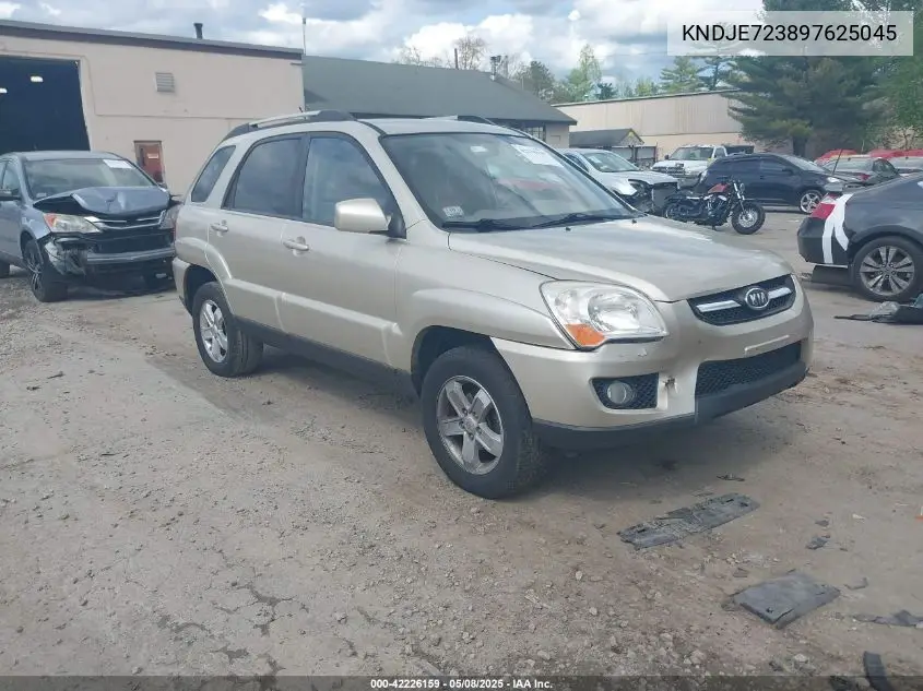 2009 Kia Sportage Ex V6 VIN: KNDJE723897625045 Lot: 42226159
