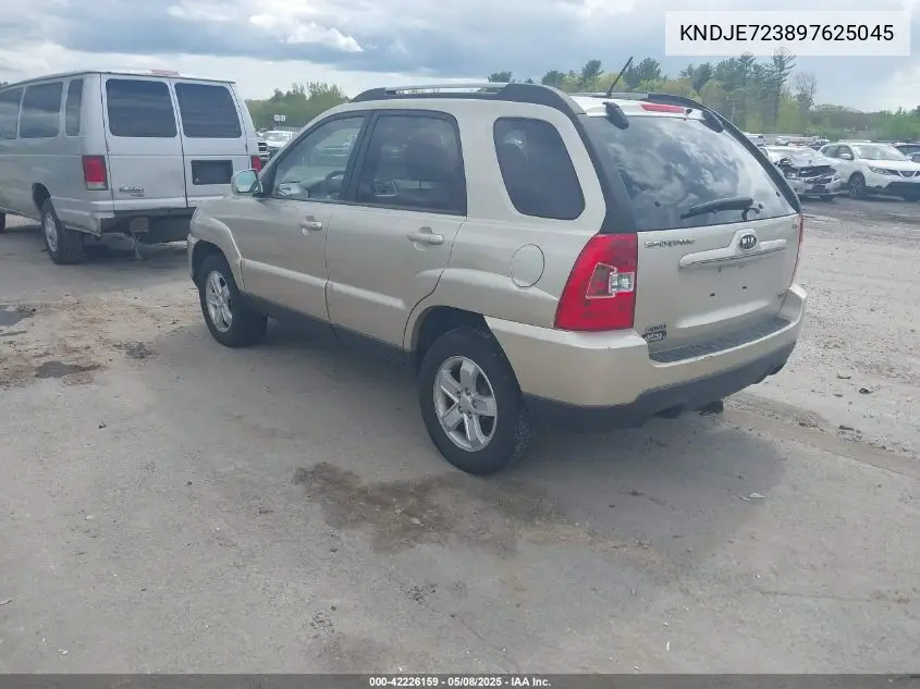 2009 Kia Sportage Ex V6 VIN: KNDJE723897625045 Lot: 42226159