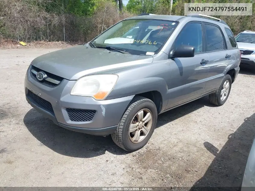 2009 Kia Sportage Lx VIN: KNDJF724797554491 Lot: 42248766